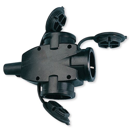 Potrójne złącze gumowe IP44 250V